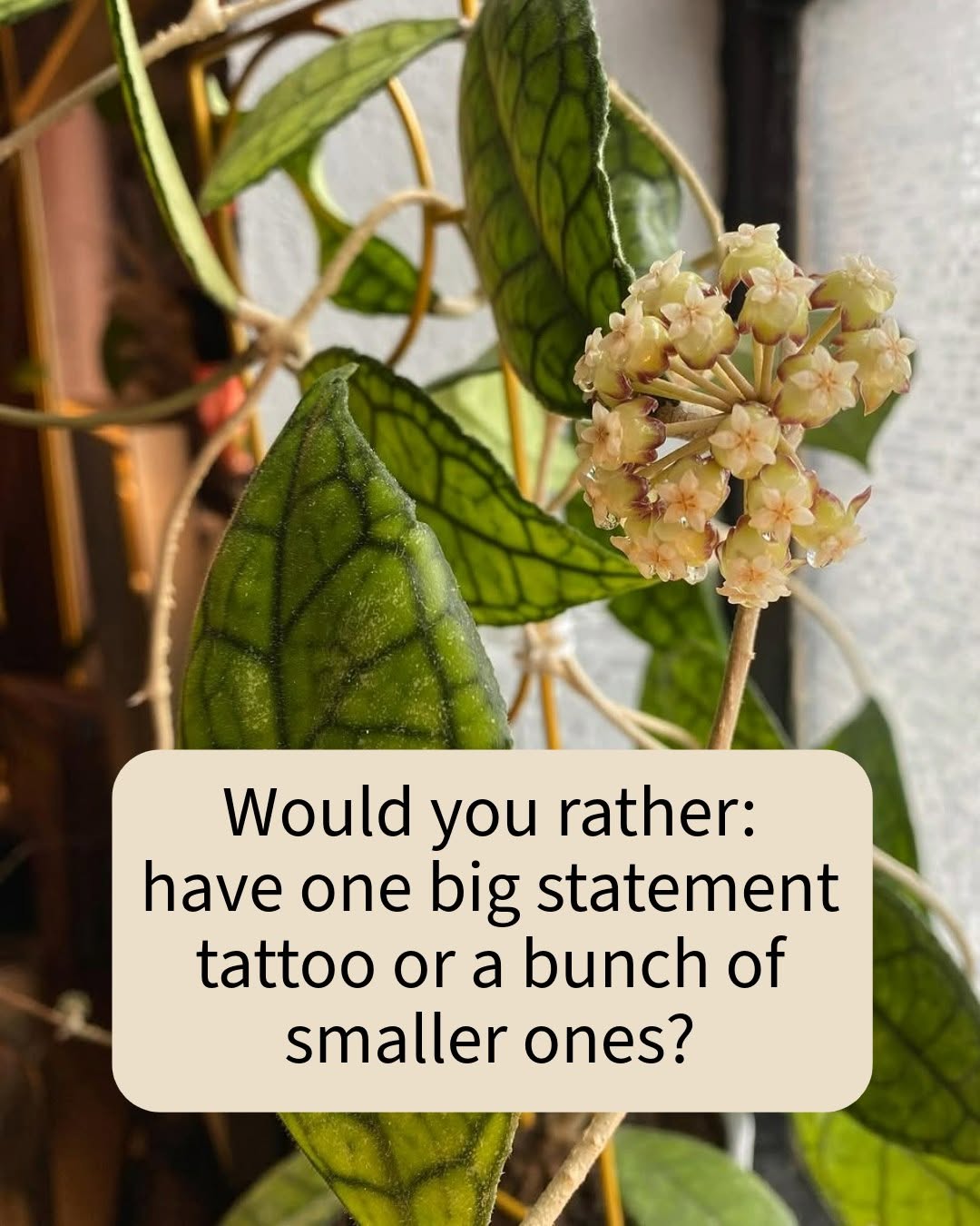 Which would you choose: one bold statement piece or a collection of smaller tattoos?